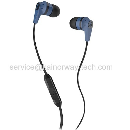 Wholesale SkullCandy In Ear Supreme Sound Bass Ink'd 2.0 Mic'd Ear Bud Earphone Headphones Blue Black