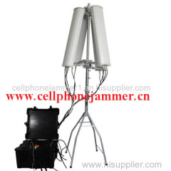 160W 4-8bands High Power Drone Jammer Jammer up to 1000m