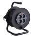 CE Italian cable reel 4 German Italian sockets with overheat protection