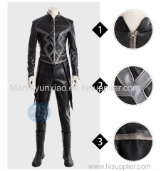 Marvel DC Series Inhumans Black Blot Cosplay Costume For Men Black Suit full set Custom Made