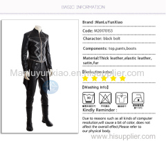 Marvel DC Series Inhumans Black Blot Cosplay Costume For Men Black Suit full set Custom Made