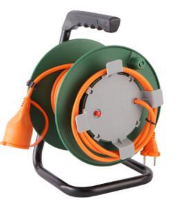 High quality garden cable reel with CE German Italian sockets plug extension reel