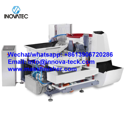 Automatic centrifugal disc finishing machine