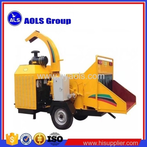 Mobile wood chipper engine drive Wood Brush chipper