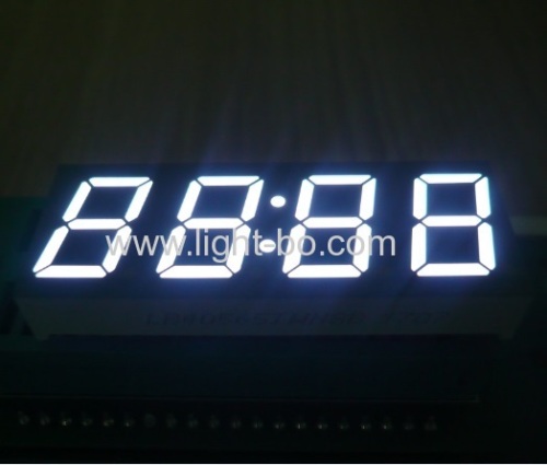 Gemeinsame Anode 4-stellige 0,56 "ultra helle weiße 7-Segment-Uhranzeige für industrielle Timer