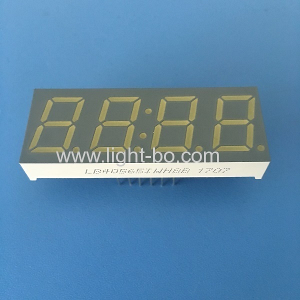 Gemeinsame Anode 4-stellige 0,56 "ultra helle weiße 7-Segment-Uhranzeige für industrielle Timer