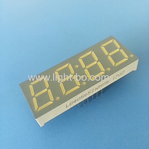 Common anode 4 digit 0.56" Ultra Bright white 7 Segment clock Display for industrial timer