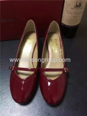 Low heel round toe women dress shoes