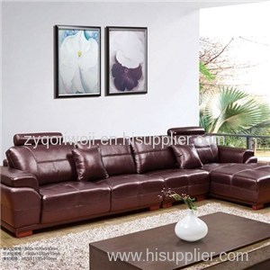 Genuine Leather Soft Sponge Quality Sofa