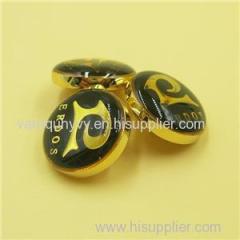 Custom Logo Metal Enamel Gold Shank Buttons For Clothes For Garment