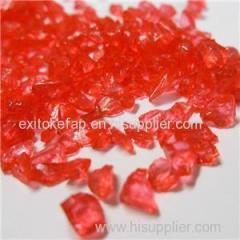 Red Transparent Landscape Broken Glass Can Be Applied To Home Decoration And Engineering as Terrazzo Glass