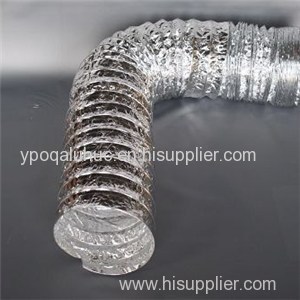 Non-insulated Singer Layer Aluminum Foil Flexible Air Duct For Transfer