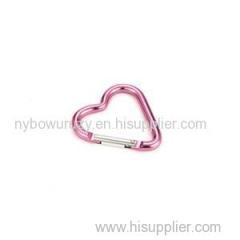 Outstanding Performance Environmental Economic Heart-shaped Aluminum Alloy Carabiner Snap Hook