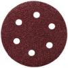Red Round Aluminum Oxide Velco Discs With 5 Holes For Putty And Automotive Body