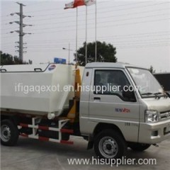 New Euro5 Airconditional Desel 50KW Small Hook Lift Garbage Truck