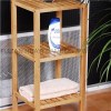 Household Essentials Bamboo 3-Shelf Slatted Cube Tower In Natural