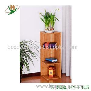 Bamboo Corner Bookcase 3-Shelf By Casual Home