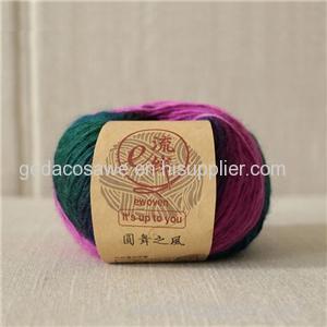 100% Wool Fancy Rainbow Iceland Wool Yarn With Multi Colors