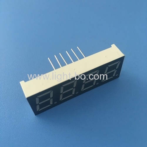 Super bright red 0.39 4 digit 7segment led display common anode for process control