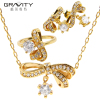 2 Gram 18k Dubai Gold Plated Jewelry Set