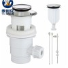 Plastic Body Lavatory Pop Up Waste With Adjustable Lift Rods In Chrome