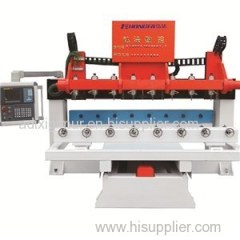 8-head Five-axis Cnc Wood Router Carving Machine With Automatic Tool Changer