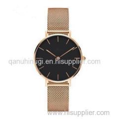 Slimmest Rose Gold Watches Stainless Steel Milanese Loop Band Name Brand Watches For Women In The World