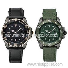 Latest Trendy Army Military Leather Band Casual Custom Branded Watches For Mens