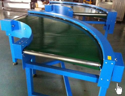 roller curve belt conveyor
