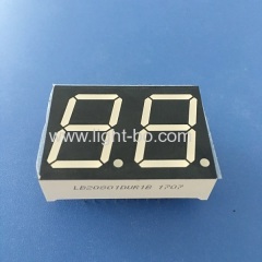 Ultra Red dual digit 0.8inch common cathode 7 segment led display for instrument panel indicator