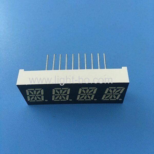 Ultra beyaz oem 0.39 inç (10 mm) ortak katot 4 haneli 16 segment led ekran sıcaklık göstergesi için