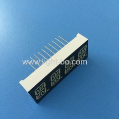 Ultra white OEM 0.39inch( 10mm)common cathode 4 digit 16 segment led display forTemperature indicator