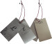 custom fashion garment paper hang tag with embossed logo factory