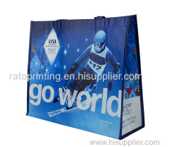 custom luxury PP woven bag packaging with artwork printing supplier