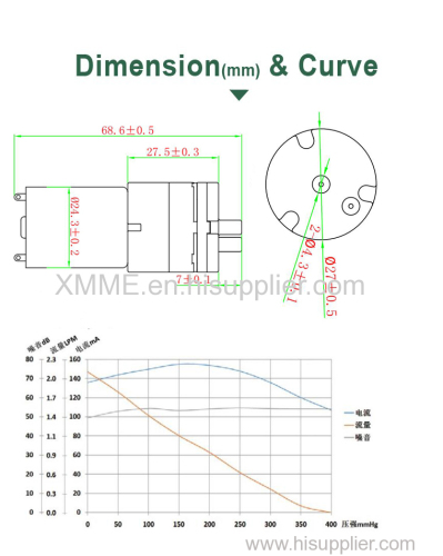 12V 24V Battery Power DC Motor Mini Electronic Vacuum Pump