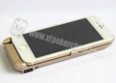 Golden iPhone 6 Power Case Camera Poker Scanner With 2m Transmitter