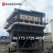 50 m3 Mobile concrete batching plant cement weighing dust proof hopper