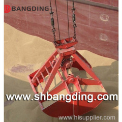 four rope clamshell Mechanical grab bucket for port