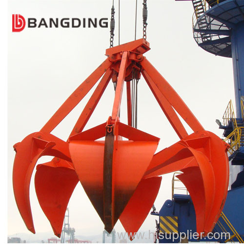 four rope orange peel mechanical grab for unlading