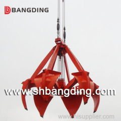 four rope orange peel mechanical grab for unlading