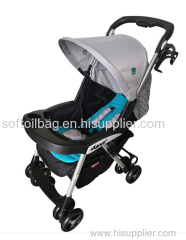 Flexible with detachable liner Link-brake with one-hand folding baby stroller