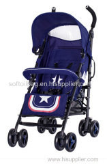 Swift with comfort and umbrella style Link-brake with one-hand folding baby stroller