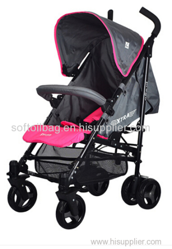 Unique one-hand adjustment and umbrella style baby stroller