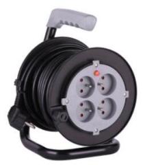 NF CE French Cable Reel Plastic Extension Cable Reel with over heat protection