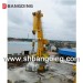 Knuckle Boom marine deck Crane on port for loading bulk cargo