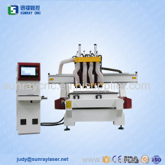 dust colector Wood engraving CNC Router/1325/four spindles door engraving cnc machine