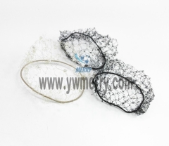 Hairnets with Pearls Women Bun Cover Snood Ballet Dance Skating Hair Net Hair Accessories Invisible Elastic Ballet