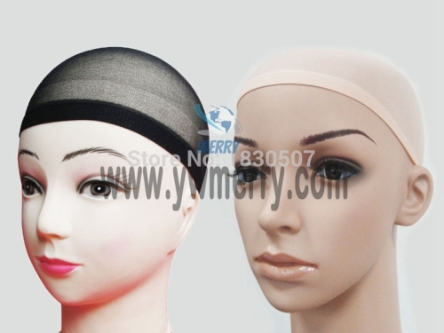 Unisex Elastic Wig Caps Glueless Hair Net Wig Liner Hairnet Snood Nylon Stretch Mesh
