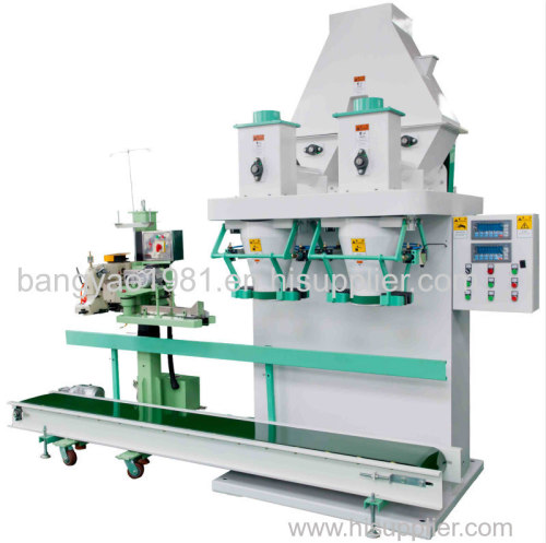 double bucket packing and filling machine double hopper weigning and filling machine 20-50 kg open mouth bagging machine