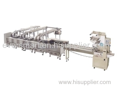 Double Lane 3+2 Sandwiching Machine With Packaging Machine